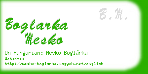 boglarka mesko business card